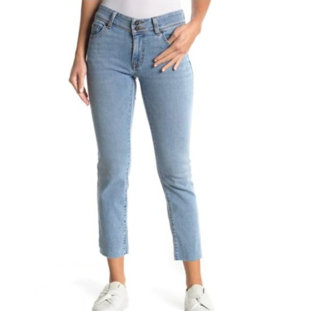 HUDSON - Cropped Straight Leg Jeans